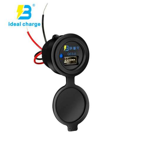 car usb flush mount socket 1 USB QC3.0 fast charger for gps phone Camera